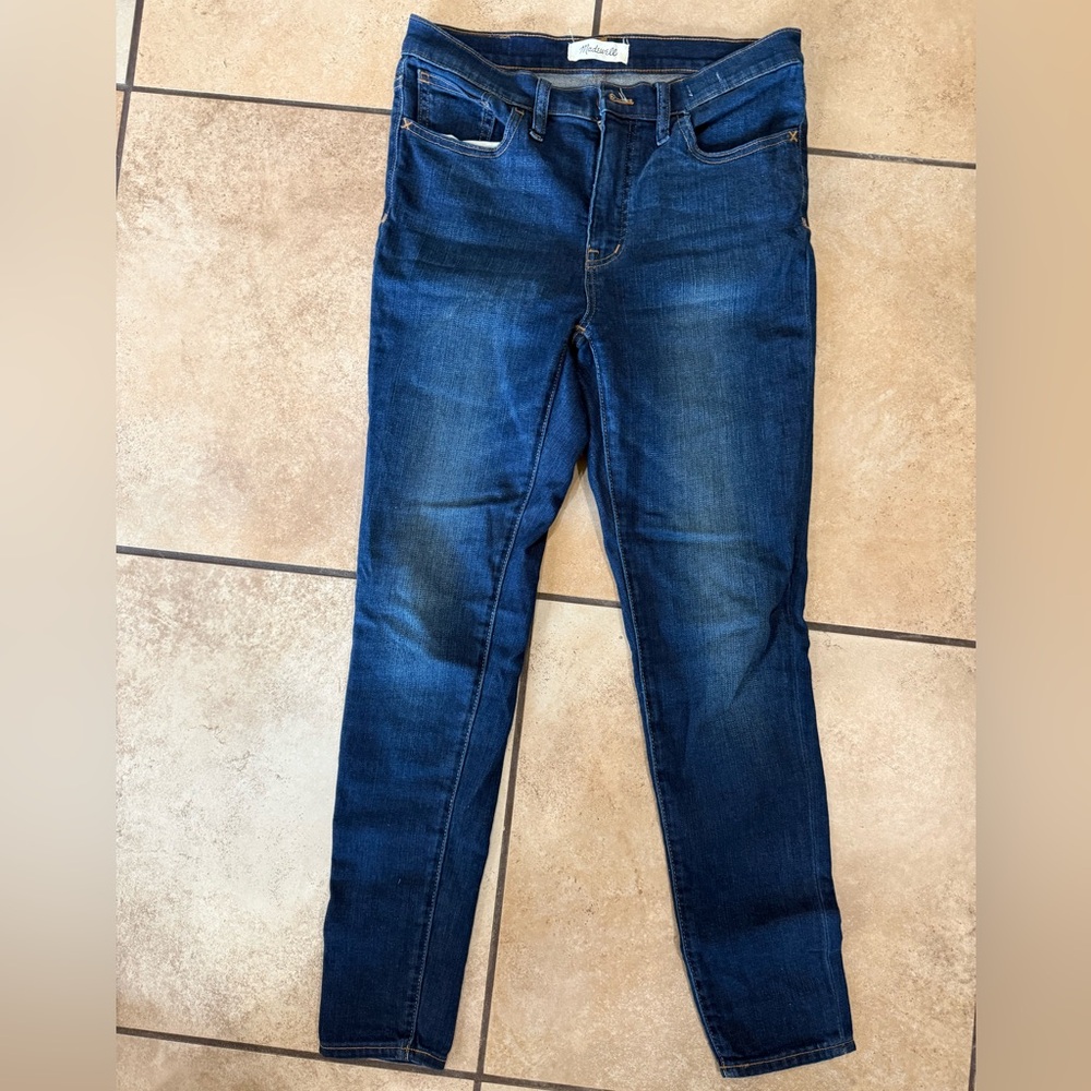 Dark Wash Skinny Jeans - Classic Indigo Blue